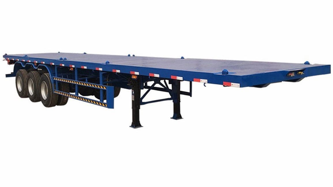 flated semi trailer