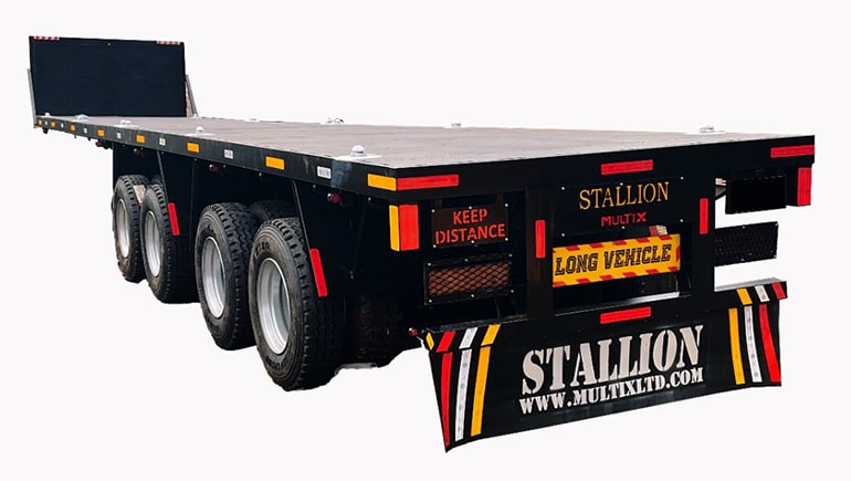 flated semi trailer